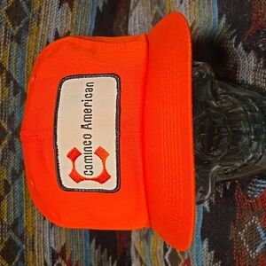 80s Cominco American Mining Co. Orange Canvas w/Embroidered Patch Snapback.